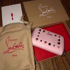 Christian Louboutin Zip-around Leather Wallet Pink